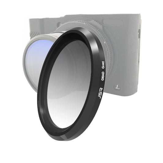 JSR Gradient Colored Lens Filter for Panasonic LUMIX LX10(Gradient Grey) - Camera Accessories by JSR | Online Shopping UK | buy2fix