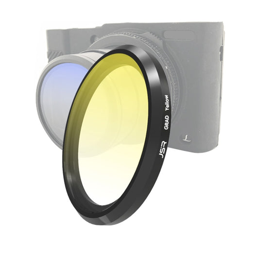 JSR Gradient Colored Lens Filter for Panasonic LUMIX LX10(Gradient Yellow) - Camera Accessories by JSR | Online Shopping UK | buy2fix