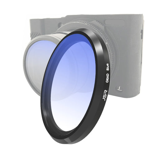 JSR Gradient Colored Lens Filter for Panasonic LUMIX LX10(Gradient Blue) - Camera Accessories by JSR | Online Shopping UK | buy2fix