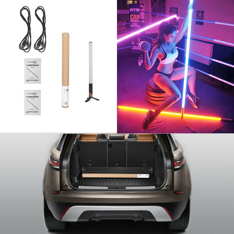 LUXCeO Mood1 50cm RGB Colorful Atmosphere Rhythm LED Stick Handheld Video Photo Fill Light with Tripod - Camera Accessories by LUXCeO | Online Shopping UK | buy2fix