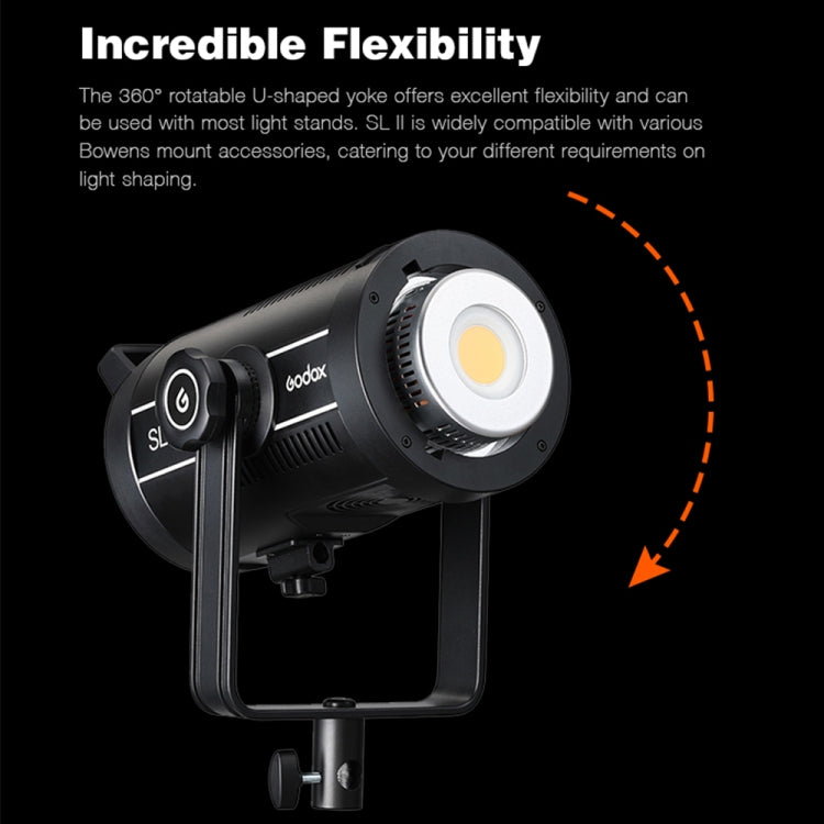 Godox SL150II 150W 5600K Daylight-balanced LED Light Studio Continuous Photo Video Light(US Plug) - Shoe Mount Flashes by Godox | Online Shopping UK | buy2fix