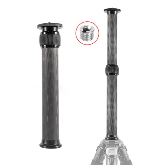 BEXIN P332C 237mm-396mm Tripod Extension Pole Carbon Fiber Center Column Tripod Extender(Black) - DJI & GoPro Accessories by BEXIN | Online Shopping UK | buy2fix