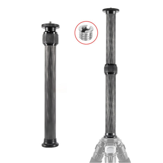 BEXIN P222C 234mm-393mm Tripod Extension Pole Carbon Fiber Center Column Tripod Extender (Black) - DJI & GoPro Accessories by BEXIN | Online Shopping UK | buy2fix