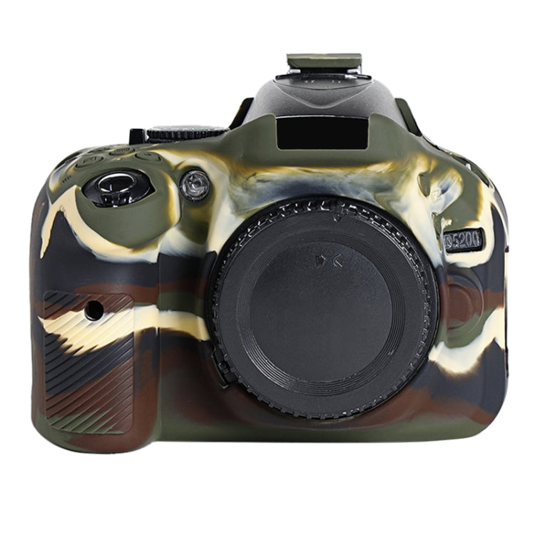 Soft Silicone Protective Case for Nikon D5200 (Camouflage) - Camera Accessories by buy2fix | Online Shopping UK | buy2fix