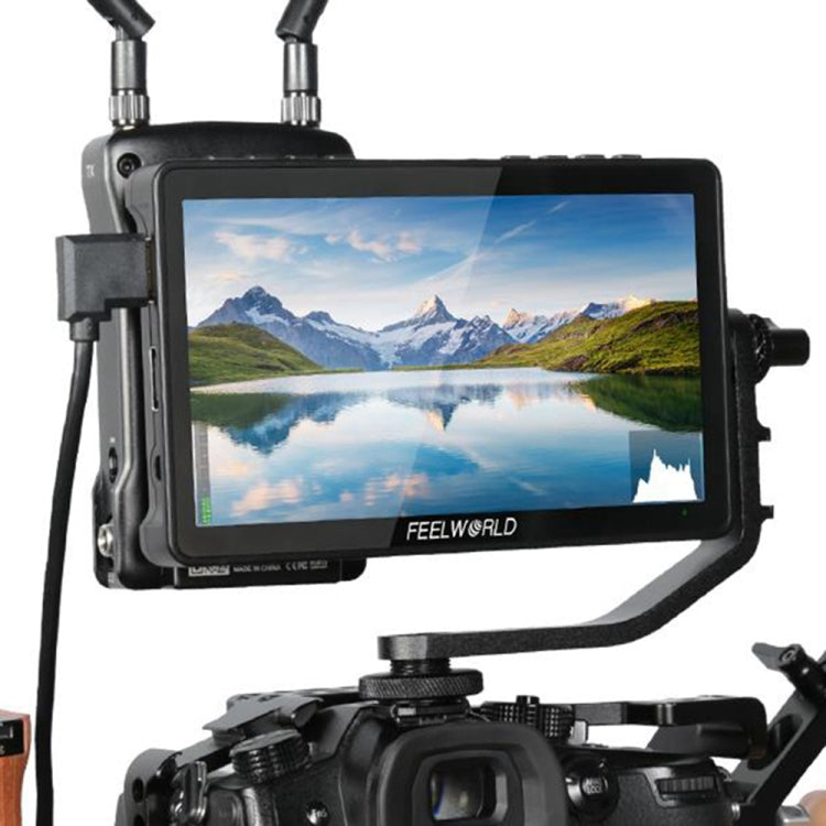 FEELWORLD F5 Pro V4 6 inch Touch Screen DSLR Camera Field Monitor 3D LUT 4K HDMI Input Output Tilt Arm - Camera Accessories by FEELWORLD | Online Shopping UK | buy2fix
