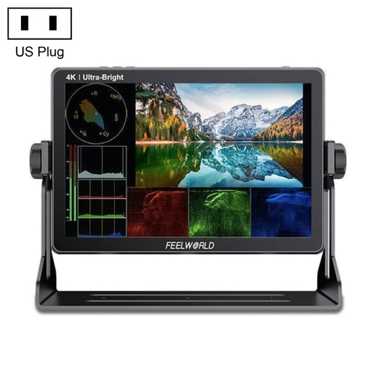 FEELWORLD LUT11S 10.1 inch Ultra High Bright 2000nit Touch Screen DSLR Camera Field Monitor, 3G-SDI 4K HDMI Input Output 1920 x 1200 IPS Panel(US Plug) - Camera Accessories by FEELWORLD | Online Shopping UK | buy2fix