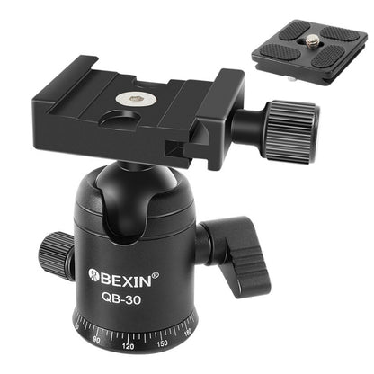 BEIXIN QB-30  360 Degree Rotation Panorama Metal Ball Head with Quick Release Plate - Camera Accessories by BEXIN | Online Shopping UK | buy2fix