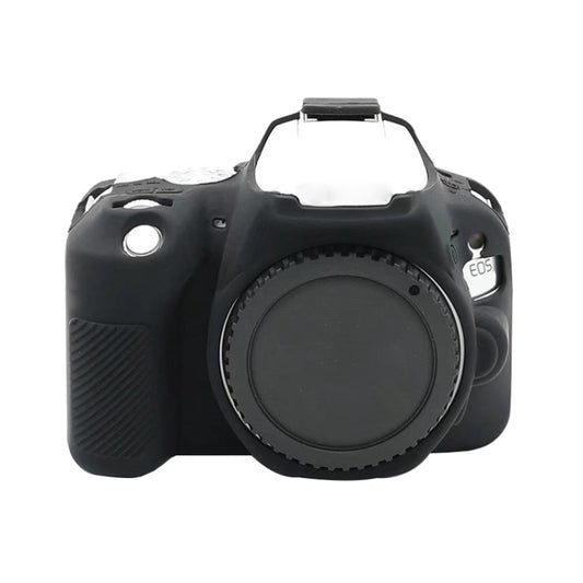 For Canon EOS 250D Soft Silicone Protective Case (Black) - Camera Accessories by buy2fix | Online Shopping UK | buy2fix