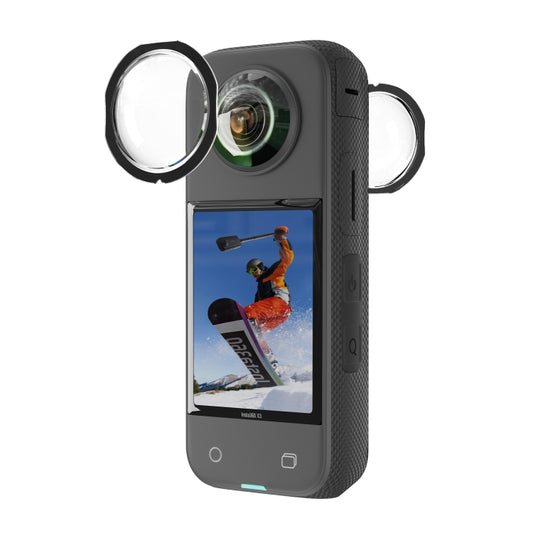 For Insta360 X3 STARTRC Lens Guard PC Protective Cover(Black) - DJI & GoPro Accessories by STARTRC | Online Shopping UK | buy2fix