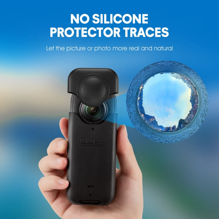 For Insta360 X3 STARTRC Full Body Silicone Protective Case (Black) - DJI & GoPro Accessories by STARTRC | Online Shopping UK | buy2fix