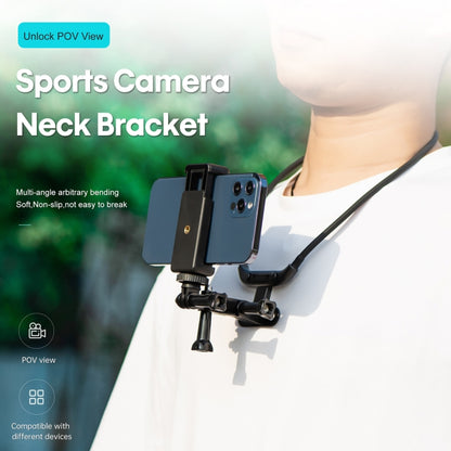 STARTRC Hands Free Lazy Wearable Neck Camera Holder FPV Vlog POV Mount (Black) - Holder by STARTRC | Online Shopping UK | buy2fix