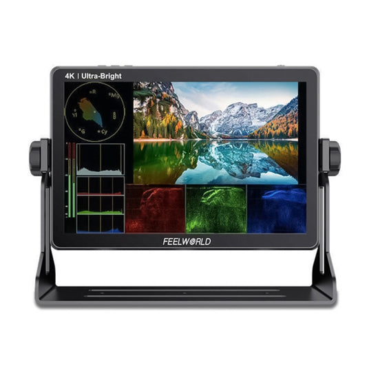 FEELWORLD LUT11 10.1 inch Ultra High Bright 2000nit Touch Screen DSLR Camera Field Monitor, 4K HDMI Input Output 1920 x 1200 IPS Panel(EU Plug) - On-camera Monitors by FEELWORLD | Online Shopping UK | buy2fix