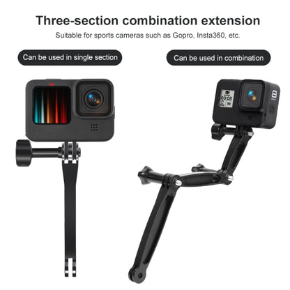 3 in 1 Joint Aluminum Extension Arm Grip Extenter for GoPro Hero11 Black / HERO10 Black / HERO9 Black /HERO8 / HERO7 /6 /5 /5 Session /4 Session /4 /3+ /3 /2 /1, Insta360 ONE R, DJI Osmo Action and Other Action Cameras - DJI & GoPro Accessories by buy2fix | Online Shopping UK | buy2fix