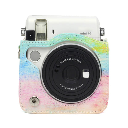 Rainbow Oil painting Pattern PU Leather Protective Camera Case Bag For FUJIFILM Instax Mini70 Camera - Camera Accessories by buy2fix | Online Shopping UK | buy2fix