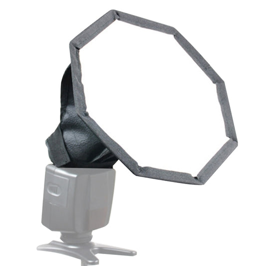 20cm Universal Octangle Style Flash Folding Soft Box, Without Flash Light Holder(Black + White) - Camera Accessories by buy2fix | Online Shopping UK | buy2fix