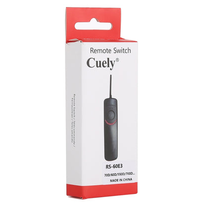 Cuely RS-60E3 Remote Switch Shutter Release Cord for Canon EOS 70D / 60D / 550D / 700D - Camera Accessories by buy2fix | Online Shopping UK | buy2fix