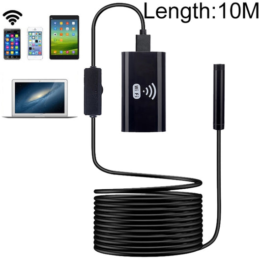 F99 HD Mobile Phone Endoscope, 8mm Waterproof Pipe Endoscope, Wifi Version, Flexible Cord, Length: 10m (Black) - Consumer Electronics by buy2fix | Online Shopping UK | buy2fix