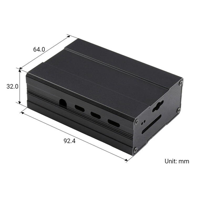 Waveshare Aluminum Chamfered Design Case for Raspberry Pi 4B - Other Accessories by WAVESHARE | Online Shopping UK | buy2fix