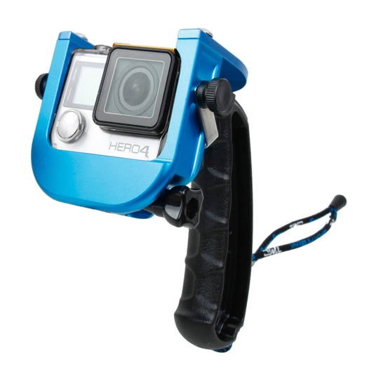 TMC P4 Trigger Handheld Grip CNC Metal Stick Monopod Mount for GoPro HERO4 /3+(Blue) - DJI & GoPro Accessories by TMC | Online Shopping UK | buy2fix