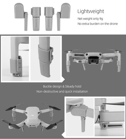 Sunnylife MM-LG541 Foldable Heightened Landing Gears for DJI Mavic mini (Grey) - DJI & GoPro Accessories by Sunnylife | Online Shopping UK | buy2fix