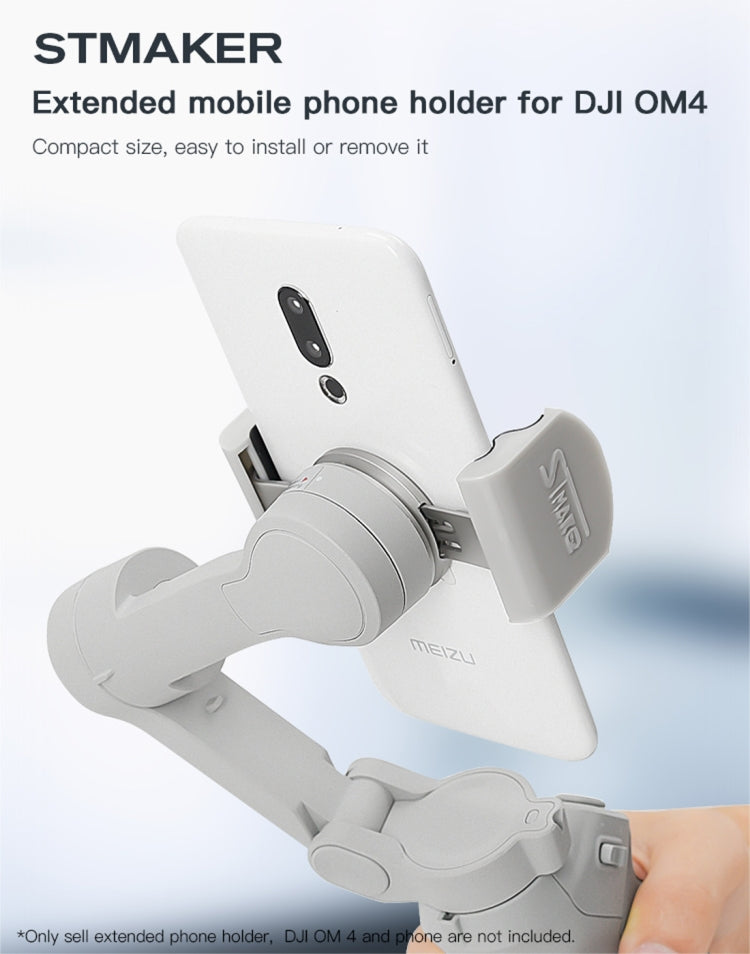 STMAKER Handheld Gimbal Quick Release Magnetic Buckle Clamp Expansion Bracket for DJI OM4 - DJI & GoPro Accessories by buy2fix | Online Shopping UK | buy2fix