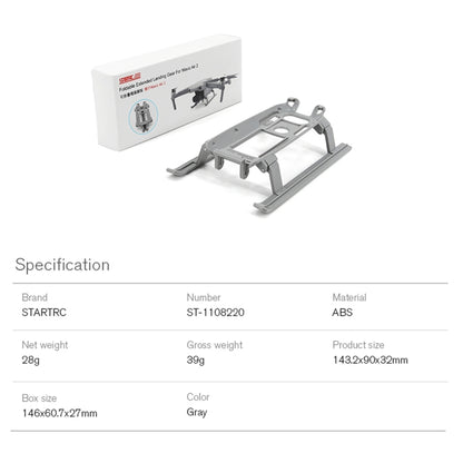 STARTRC Folding Anti-fall Anti-dirt Heightened Landing Gear Training Rack for DJI Mavic Air 2 /  Air 2S(Grey) - DJI & GoPro Accessories by STARTRC | Online Shopping UK | buy2fix