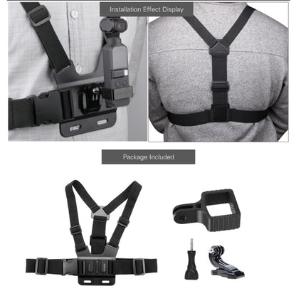 Sunnylife OP-Q9201 Elastic Adjustable Body Chest Straps Belt with Metal Adapter for DJI OSMO Pocket 2 - DJI & GoPro Accessories by Sunnylife | Online Shopping UK | buy2fix