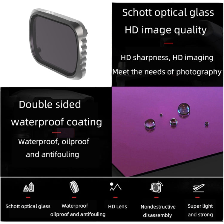 JSR KS 6 in 1 UV + CPL + ND4 + ND8 + ND16 + ND32 Lens Filter for DJI Air 2S, Aluminum Frame - DJI & GoPro Accessories by JSR | Online Shopping UK | buy2fix