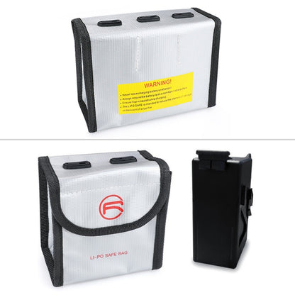 RCSTQ for DJI FPV Combo 3 x Batteries Li-Po Safe Explosion-proof Storage Bag(Silver) - DJI & GoPro Accessories by RCSTQ | Online Shopping UK | buy2fix