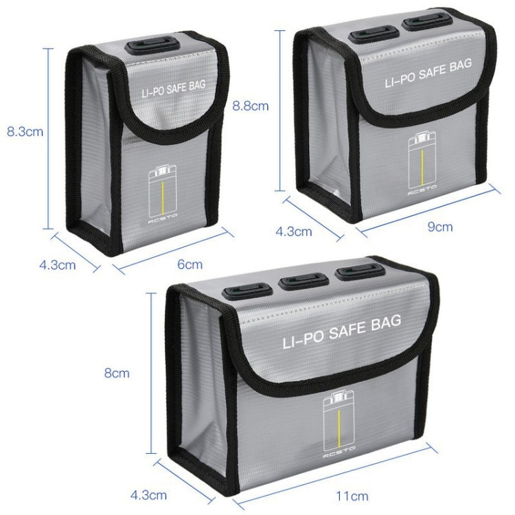 RCSTQ for FIMI X8 Mini Drone Battery Li-Po Safe Explosion-proof Storage Bag(Silver) - DJI & GoPro Accessories by RCSTQ | Online Shopping UK | buy2fix
