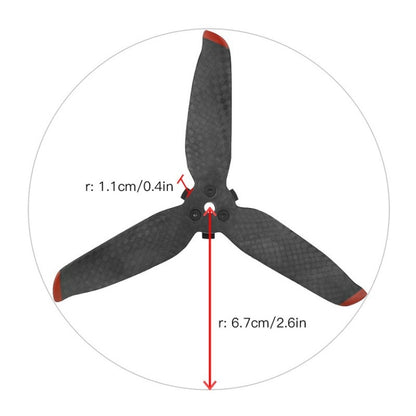 RCSTQ 2 Pairs Carbon Fiber Quick-release Propellers for DJI FPV - DJI & GoPro Accessories by RCSTQ | Online Shopping UK | buy2fix