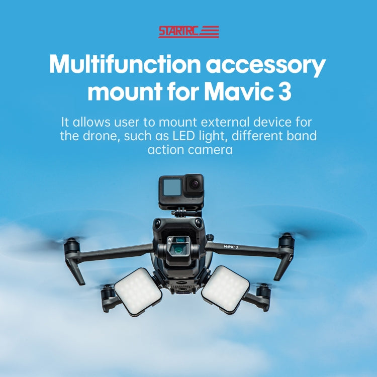 STARTRC Multifunctional Expansion Fixed Shock Mount for DJI Mavic 3 (Grey) - Others by STARTRC | Online Shopping UK | buy2fix