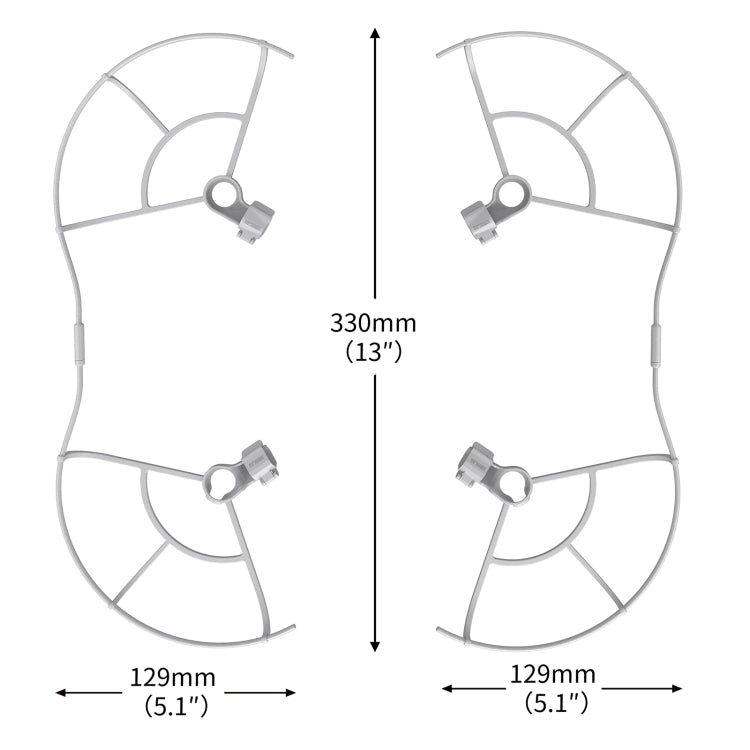 STARTRC Drone Propeller Protective Guard Anti-collision Ring for DJI Mini 3 Pro (Grey) - DJI & GoPro Accessories by STARTRC | Online Shopping UK | buy2fix