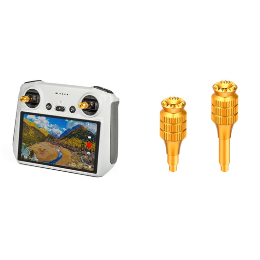 STARTRC Pair Heighten Retractable Adjustment Detachable Rocker Joystick for DJI Mini 3 Pro Remote Control(Gold) - DJI & GoPro Accessories by STARTRC | Online Shopping UK | buy2fix