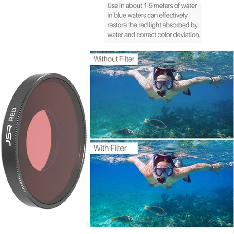 JSR Diving Color Lens Filter For DJI Osmo Action 3 / GoPro Hero11 Black / HERO10 Black / HERO9 Black(Purple) - DJI & GoPro Accessories by JSR | Online Shopping UK | buy2fix