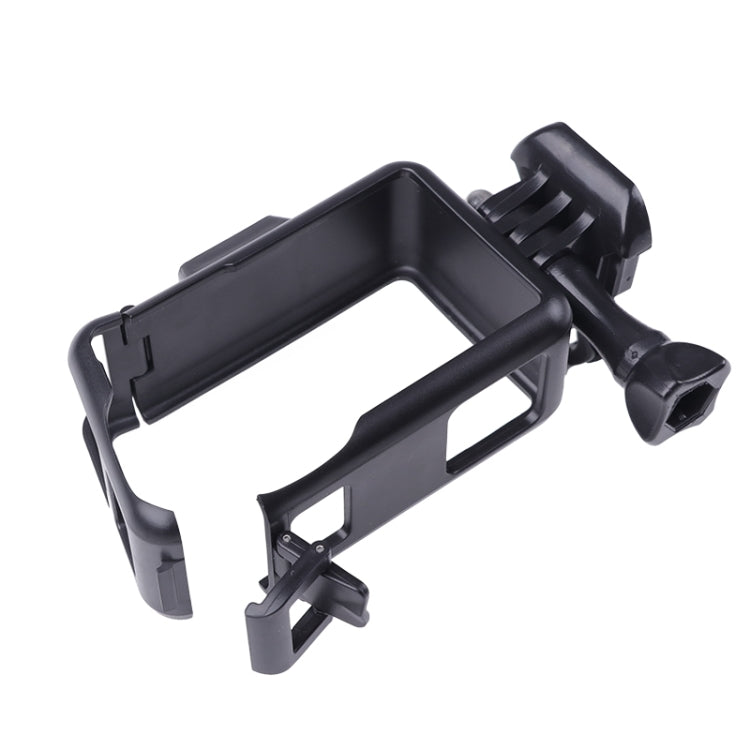 For DJI Osmo Action 3 Vertical Plastic Protective Frame Cage with Cold Shoes (Black) - Protection Frame by buy2fix | Online Shopping UK | buy2fix