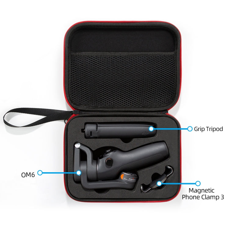 For DJI Osmo Mobile 6 Carrying Travel Case Bag, Size: 21x  16 x 6cm (Black) - DJI & GoPro Accessories by buy2fix | Online Shopping UK | buy2fix