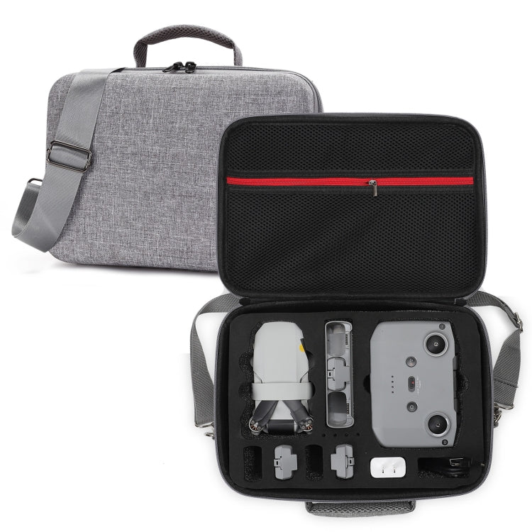 For DJI Mini 2 SE Grey Shockproof Carrying Hard Case Shoulder Bag, Size: 29 x 19.5 x 12.5cm (Black) - Carry Cases & Bags by buy2fix | Online Shopping UK | buy2fix