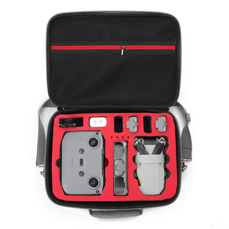 For DJI Mini 2 SE Grey Shockproof Carrying Hard Case Shoulder Bag, Size: 29 x 19.5 x 12.5cm (Red) - Carry Cases & Bags by buy2fix | Online Shopping UK | buy2fix