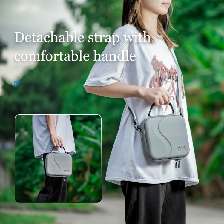 For DJI Osmo Mobile 4 / OM4 / OM4 SE STARTRC Portable Shockproof Waterproof PU Case Bag(Grey) - DJI & GoPro Accessories by STARTRC | Online Shopping UK | buy2fix