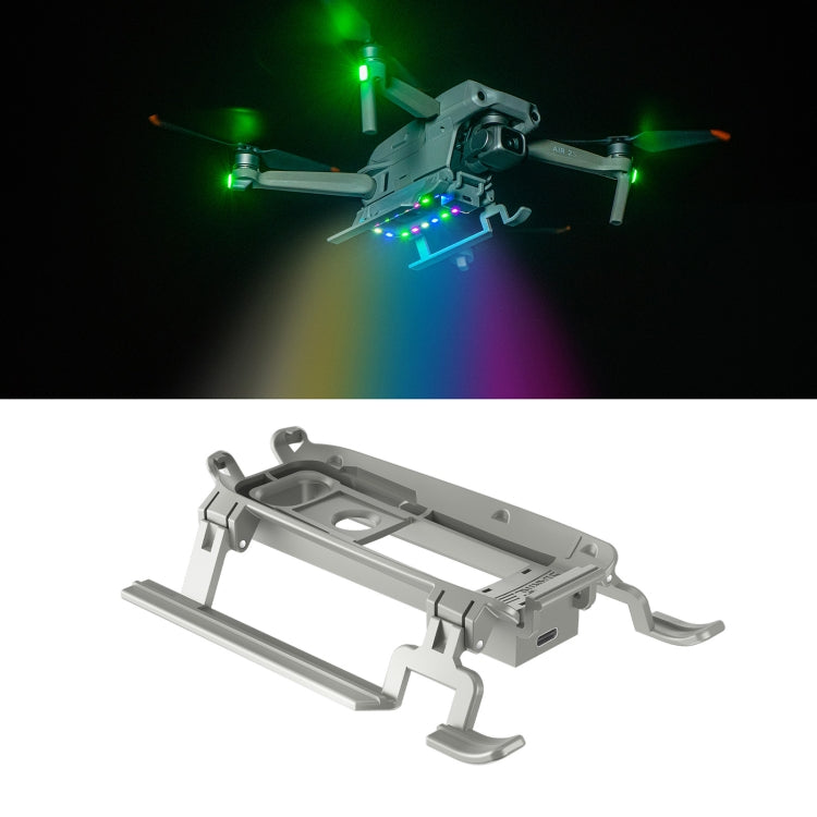 STARTRC LED Light Folding Anti-fall Heightened Landing Gear Training Rack for DJI Air 2S (Grey) - Landing Gear by STARTRC | Online Shopping UK | buy2fix