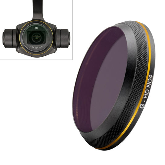 PGYTECH X4S-HD ND4 Gold-edge Lens Filter for DJI Inspire 2 / X4S Gimbal Camera Drone Accessories - DJI & GoPro Accessories by PGYTECH | Online Shopping UK | buy2fix