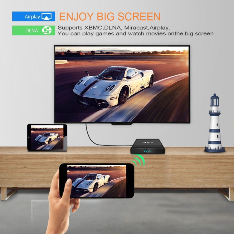 X96 Air 8K Smart TV BOX Android 9.0 Media Player with Remote Control, Quad-core Amlogic S905X3, RAM: 2GB, ROM: 16GB, Dual Band WiFi, UK Plug - Consumer Electronics by buy2fix | Online Shopping UK | buy2fix