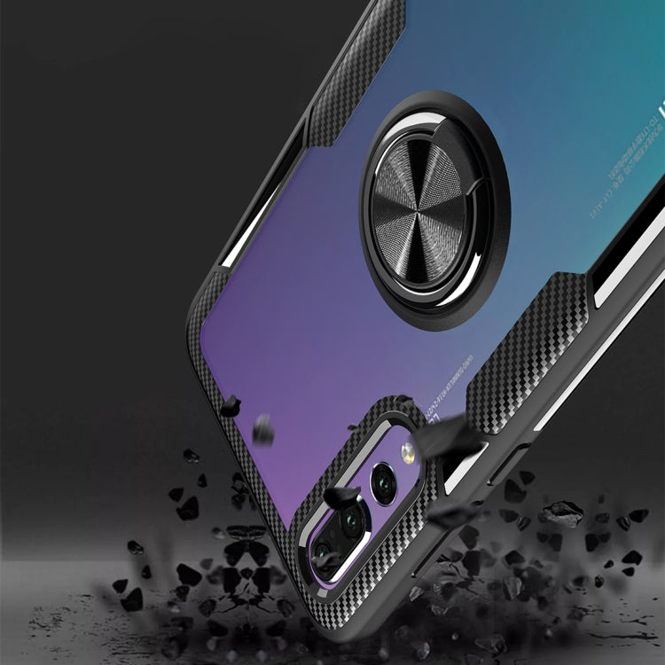 Scratchproof TPU + Acrylic Ring Bracket Protective Case For Huawei P20 Pro(Silver) - Mobile Accessories by buy2fix | Online Shopping UK | buy2fix
