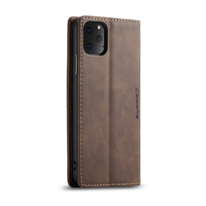 CaseMe-013 Multifunctional Horizontal Flip Leather Case with Card Slot & Holder & Wallet for iPhone 11 Pro Max(coffee) - Apple Accessories by CaseMe | Online Shopping UK | buy2fix