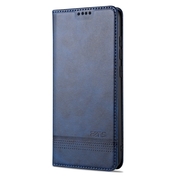 For Xiaomi Redmi Note 9 / 10X AZNS Magnetic Calf Texture Horizontal Flip Leather Case with Card Slots & Holder & Wallet(Dark Blue) - Xiaomi Cases by AZNS | Online Shopping UK | buy2fix