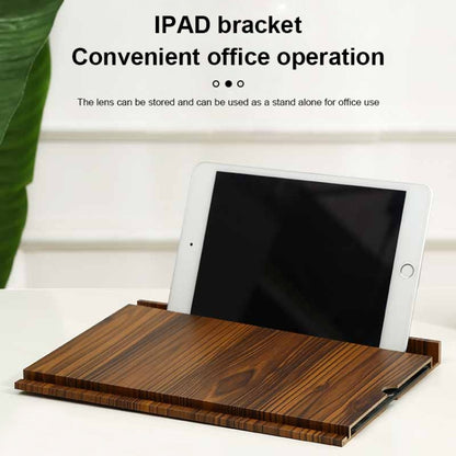 12 Inch Log HD Mobile Phone Screen Amplifier(Black Wood Grain) - Screen Magnifier by buy2fix | Online Shopping UK | buy2fix