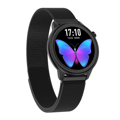 F80 1.3 inch TFT Color Screen IP68 Waterproof Women Smart Watch, Support Body Temperature Monitor / Blood Pressure Monitor / Menstrual Cycle Reminder(Black) - Smart Wear by buy2fix | Online Shopping UK | buy2fix