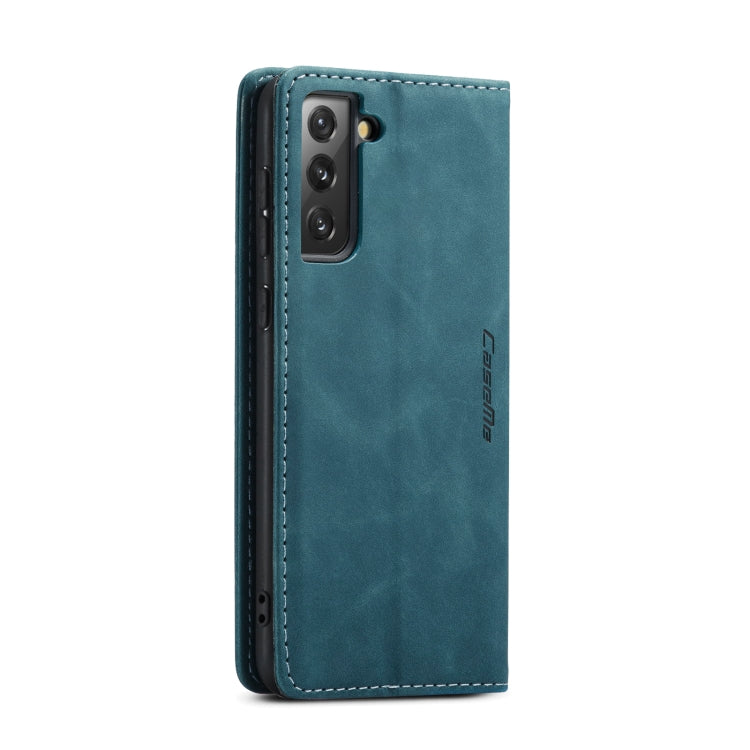For Samsung Galaxy S21 5G CaseMe 013 Multifunctional Horizontal Flip Leather Case with Holder & Card Slot & Wallet(Blue) - Galaxy S21 5G Cases by CaseMe | Online Shopping UK | buy2fix