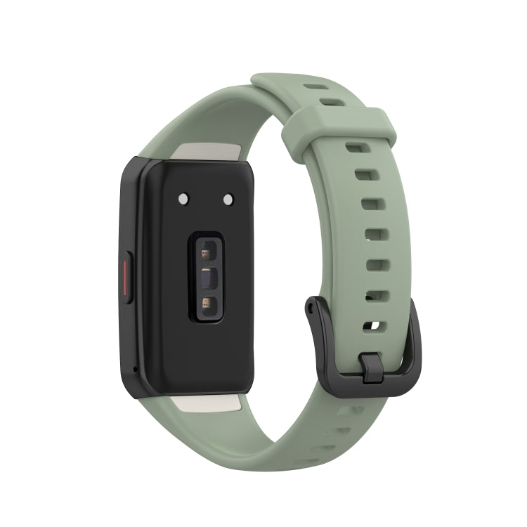 For Huawei Honor Band 6 TPU Watch Band, Size: One Size(Light Green) - Smart Wear by buy2fix | Online Shopping UK | buy2fix